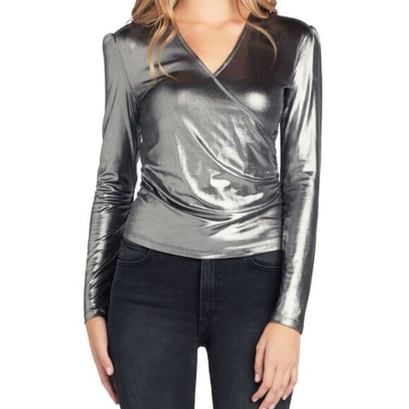 Joe's Metallic Jersey Top size s - Picture 8 of 10